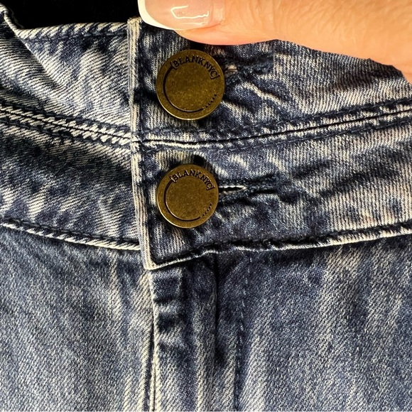 Blank NYC The Balloon Bo Legged High Rise Pleated‎ Flowy Trouser Denim Jeans - Picture 6 of 10